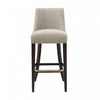 Beever Modern Wood Upholstered Chenille Barstool in Taupe | Tabouret de bar moderne en bois Beever avec revetement en chenille taupe