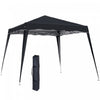 Outsunny 8' X 8' Pop Up Canopy Foldable Outdoor Canopy Tent W/ Bag, Black