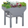 Outsunny Elevated Planter Box With Legs Wood Raised Garden Bed With Non-woven Fabric, Elevated Plant|Outsunny Jardiniere Surelevee Lit De Culture Jardin En Bois Avec Tissu Non-tisse, Boite Bac A Pantes