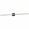 Dainolite Arandel Vanity Light 36w LED Matte Black White Acrylic Diffuser Lamp|Lumière de coiffeuse Arandel de Dainolite en acrylique blanc qui diffuse la lumière, avec fini noir mat et ampoule à DEL de 36 W