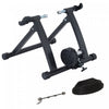 Soozier Foldable Indoor Bike Trainer, Stationary Bicycle Stand For Riding Exercise, 26-28" & 700c Wh|Soozier Velo Interieur Pliable Magnetique Entraineur D'exercice Convertisseur Velo Support D'entrain