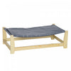 Pawhut Raised Pet Bed Wooden Dog Cot With Cushion For Small Medium Sized Dogs Indoor Outdoor, 35.5" |Pawhut Lit Sureleve En Bois Avec Coussin Pour Petits Chiens De Taille Moyenne, Interieur-exterieur,