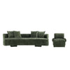 Verandah Mid-Century Modern 2-Piece Sofa Set in Olive Green | Ensemble de canape 2 pieces Verandah style mid-century modern en vert olive