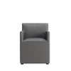 Manhattan Comfort Anna Modern Square Faux Leather Armless Dining Chair - Pewter|Chaise de salle à manger carrée et moderne sans accoudoirs Anna de Manhattan Comfort en similicuir - étain