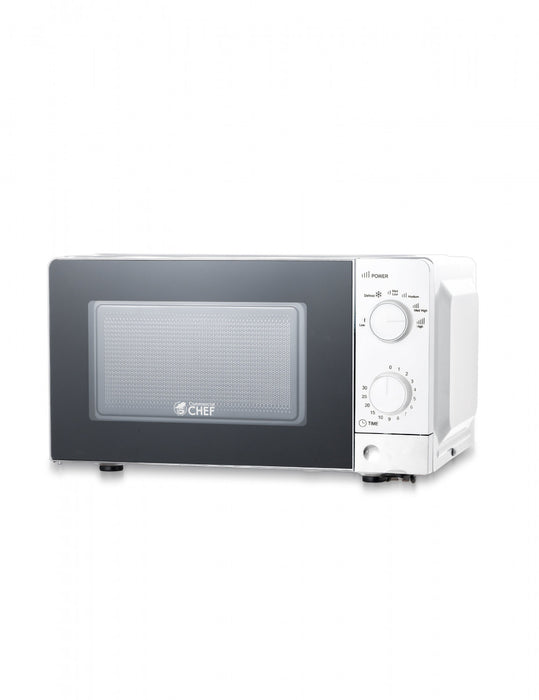 CHM Series Commercial Chef 0.6 Cu. Ft. Countertop Microwave Oven, CHM660W, White Countertop Microwave Less 1cuft