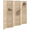 Homcom 6 Panel Folding Room Divider Privacy Screen Indoor Home Decoration|Homcom 6 Panneaux Pliants Diviseur De Piece Ecran De Confidentialite