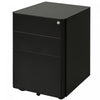 Vinsetto 3 Drawer Filing Cabinet With Lock|Vinsetto Classeur A 3 Tiroirs Avec Serrure
