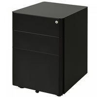 Vinsetto 3 Drawer Filing Cabinet With Lock