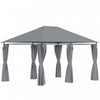 Outsunny 10' X 13' Outdoor Patio Gazebo Garden Pavilion Backyard Canopy Party Tent Shelter Summer Su|Outsunny Tonnelle De Terrasse Exterieure 10' X 13', Abri Avec 6 Parois Laterales Amovibles Et Cadre