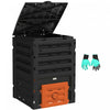 Outsunny 120 Gallon Compost Bin, Large Composter With 80 Vents, Orange|Outsunny Poubelle A Compost De 120 Gallons, Avec 80 Aerations, Orange