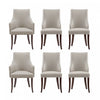 Connie Modern 6-Piece Dining Chair Set in Light Gray | Ensemble de 6 chaises de salle a manger Connie Modern en gris clair