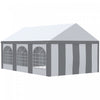 Outsunny 20 X 13ft Party Tent With Sides, 6 Windows And 2 Doors|Tente De Fete Outsunny 20 X 13 Pieds Avec Cotes, 6 Fenetres Et 2 Portes