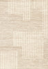 Florence Brown Cream Geometric Linework Design Rug, 6'7" x 9'6" Indoor Area Rug | Tapis Florence Brown Cream a motif geometrique a lignes lineaires, 6'7" x 9'6"