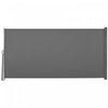 Outsunny 118" X 63" Retractable Side Awning Patio Outdoor Folding Privacy Screen With Resistance To |Outsunny 118"x63" Auvent Lateral Retractable Ecran D'intimite Pliable, Gris