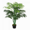Outsunny 4FT Artificial Tropical Palm Tree Faux Plant with Lifelike Leaves