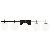 Dainolite Vivaldi 5 Light Vanity Light Matte Black Lamp