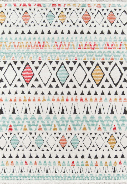 Kaia Contemporary 9'10\" x Area Rug in Multi Indoor Area Rug