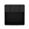 Clive Mid-Century Modern 22" Nightstand in Black (1-Drawer) | Table de nuit Clive style milieu du siecle moderne 56 cm en noir (1 tiroir)
