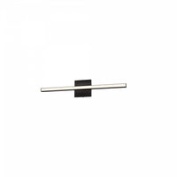 Dainolite Arandel Vanity Light 18w LED Matte Black White Acrylic Diffuser Lamp