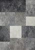 Florence Grey Faded Squares Rug, 5'3" x 7'4" Indoor Area Rug | Tapis Florence a carres delaves gris, 5'3" x 7'4"