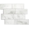 Smart Tiles Peel and Stick 4-Sheet 12 x 9 Backsplash - Metro Carrera|Dosseret Smart Tiles peler et coller 12 x 9, 4 feuilles - Metro Carrera