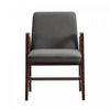 Stella Modern Wood Velvet Armchair in Graphite | Fauteuil moderne en bois et velours Stella, coloris graphite