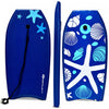 Goplus 33'' Lightweight Super Bodyboard Surfing W/leash Eps Core Boarding Ixpe Starfish