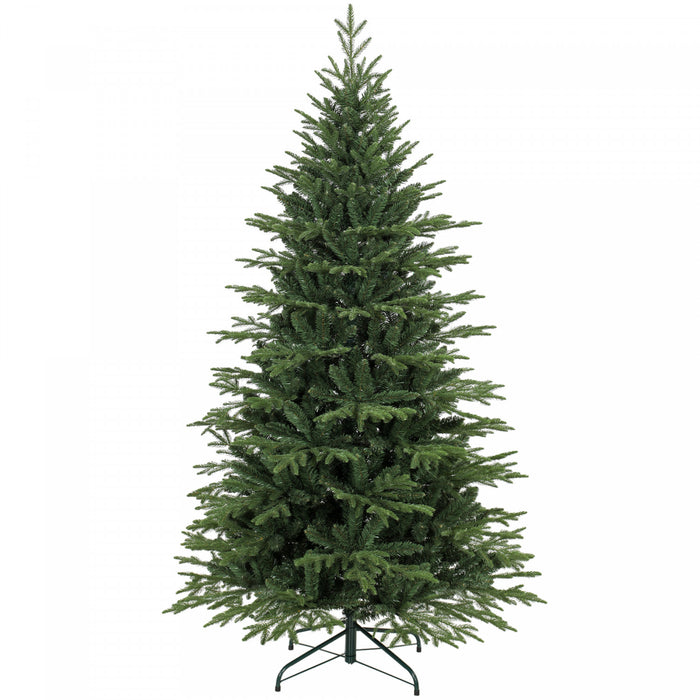 HOMCOM 6ft Artificial Christmas Tree with Foldable Metal Base, Green
