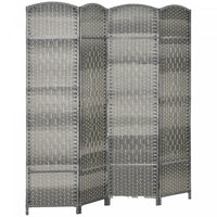 HOMCOM 6 Ft Folding Room Divider, Privacy Screen for Home Office Bedroom