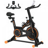 Soozier Upright Stationary Exercise Bike W/ Resistance Lcd Monitor Orange