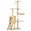 Pawhut 52" Multi-level Cat Tree Kitten Playhouse Kitty Activity Center Scratching Post Rest Condo Wi|Pawhut Arbre A Chat Multi-niveaux 132 Cm Kitten Playhouse Kitty Centre D'activites Poteau A Gratter