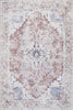 Aqua Rustic Washable Non-slip Low Pile Area Rug 5'x7' | Tapis Rustique Lavable Et Antiderapant A Poils Ras 5'x7'