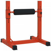 Soozier Bulgarian Split Squat Stand, 12-level Leg Training Machine, Red