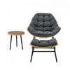 Benson Modern 3-Piece Lounge Chair Set in Gray | Ensemble moderne Benson de 3 fauteuils lounge en gris
