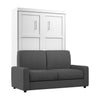 Bestar Pur Full Murphy Bed with Sofa - White|Lit escamotable Pur de Bestar avec sofa - blanc