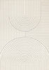 Forte White Grey Curved Arches Indoor Area Rug - 5'3" x 7'5"|Carpette Forte blanche et grise à motif d’arches courbées pour l’intérieur - 5 pi 3 po x 7 pi 5 po