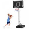 Costway 6.9-8.5 Ft Portable Outdoor Basketball Hoop With Shatterproof Pc Backboard