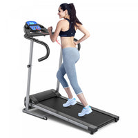 Costway 1100w Folding Electric Treadmill Support Motorized Power Running Machine