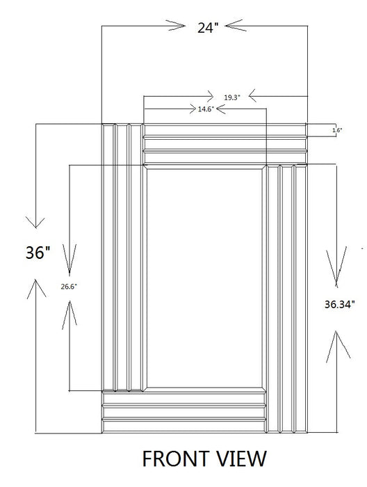 Caves 36\" Mirror