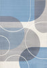 Forte Blue Grey White Half-Circles Geometric Area Rug - 7'9" x 10'6"|Carpette Forte bleue, grise et blanche à motif géométrique de demi-cercles - 7 pi 9 po x 10 pi 6 po