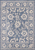 Cabana Blue White Elegant Border Outdoor Rug, 5'3" x 7'7" Outdoor Area Rug | Tapis d'exterieur Cabana bleu et blanc a bordure elegante, 5'3" x 7'7"