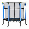 Soozier 63" Kids Trampoline Mini Indoor/outdoor Bouncer Jumper With Enclosure Net Elastic Thick Padd|Soozier Mini Trampoline Pour Enfants De 63" Pour Interieur/exterieur Avec Filet D'enceinte, Poteau E