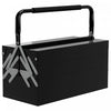 Durhand Metal Tool Box Portable Steel Tool Chest Cabinet With Handle, Black|Durhand Boite A Outils, Coffre A Outils Portable En Acier Avec Poignee