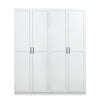 Hopkins Modern 30" Storage Cabinet in White (4-Shelf) - Set of 2 Armoire | Armoire de rangement moderne Hopkins 30" en blanc (4 etageres) - Lot de 2