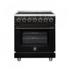 Forno Massimo 30 Inch Freestanding Electric Range, 5 radiant burners, 4.32 cu.ft., Black -FFSEL6020-30BLK | Cuisiniere electrique Massimo de 30 po, 5 foyers radiants, 4,32 pi³, noir - FFSEL6020-30BLK