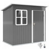 Outsunny 7' X 4' Metal Outdoor Storage Shed With Window, Lockable Door|Outsunny Remise De Rangement Exterieure Avec Fenetre, Porte Verrouillable