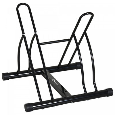 Soozier 2 Rack Bicycle Floor Stand, Bike Parking Garage