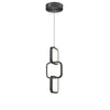 Dainolite Patsy LED Pendant 20w Matte Black White Silicone Diffuser Lamp|Luminaire suspendu Patsy de Dainolite en silicone blanc qui diffuse la lumière, avec fini noir mat et ampoule à DEL de 20 W