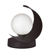 Dainolite Crescent 1 Light Table Lamp Matte Black Finish|Lampe de table Crescent de Dainolite avec fini noir mat et 1 ampoule