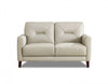 Hydeline Mavis Leather Loveseat - Vanilla | Hydeline Mavis Causeuse en cuir – Vanille